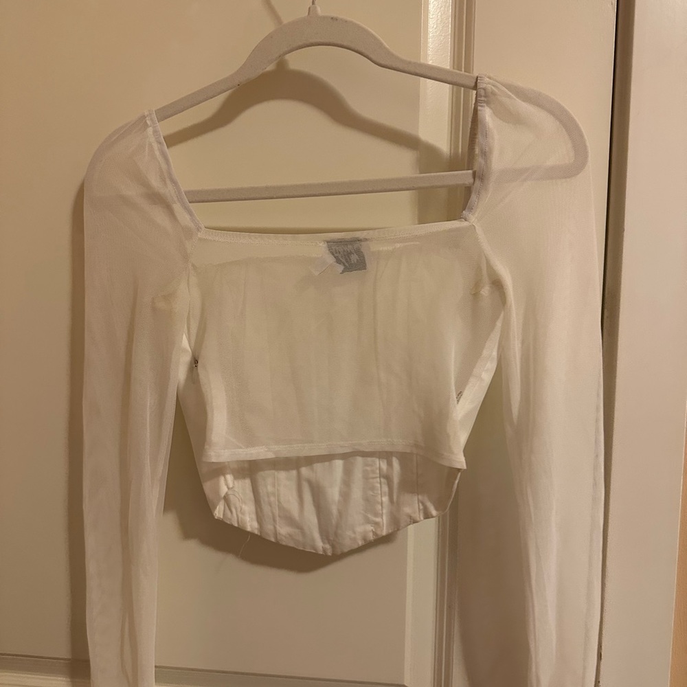 Princess Polly mesh long sleeve worn once